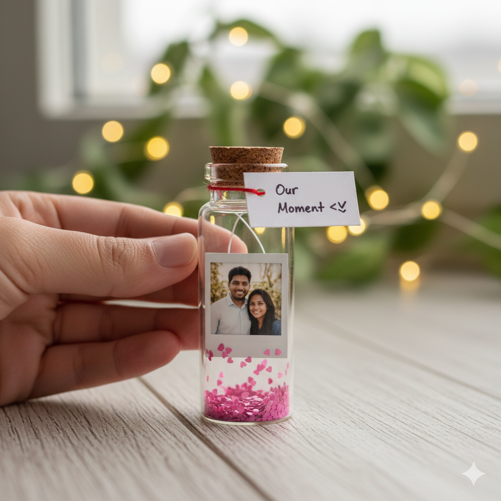 Personalized Mini Bottle With Your Love Photo- Birthday, Anniversary gift