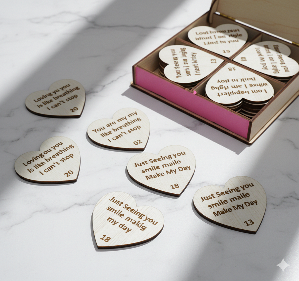 Beautiful Wooden 20 Reasons Why I Need You Massage Box