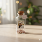 Personalized Mini Bottle With Your Love Photo- Birthday, Anniversary gift