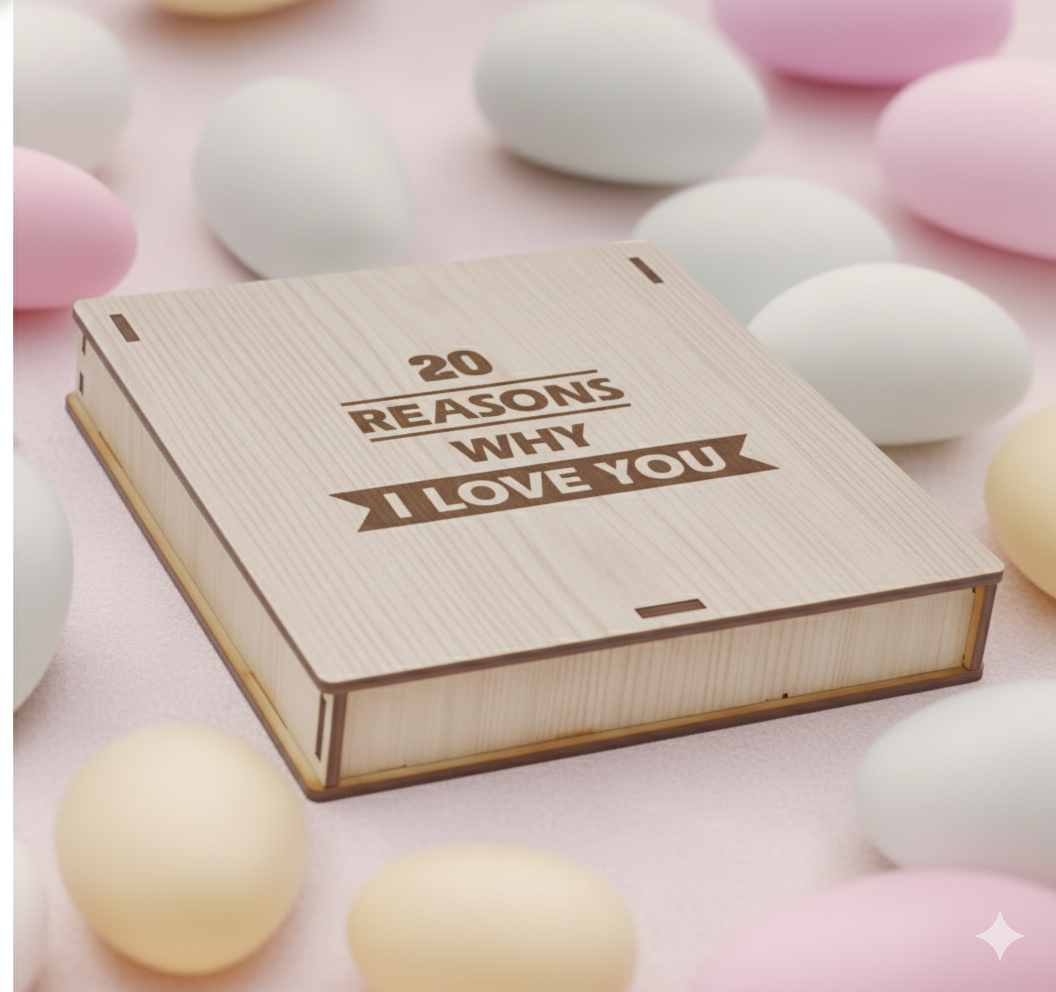 Beautiful Wooden 20 Reasons Why I Need You Massage Box